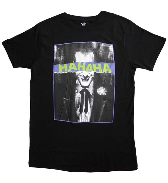 DC Comics: Joker Hahaha Eyes - Black T-Shirt