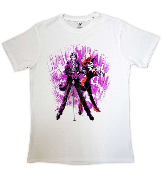 DC Comics: Joker - Harley & Joker Haha - White T-Shirt