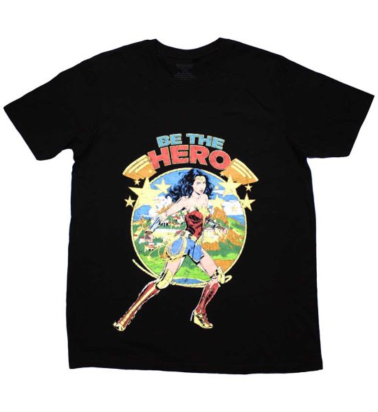 DC Comics: Wonder Woman Be The Hero - Black T-Shirt