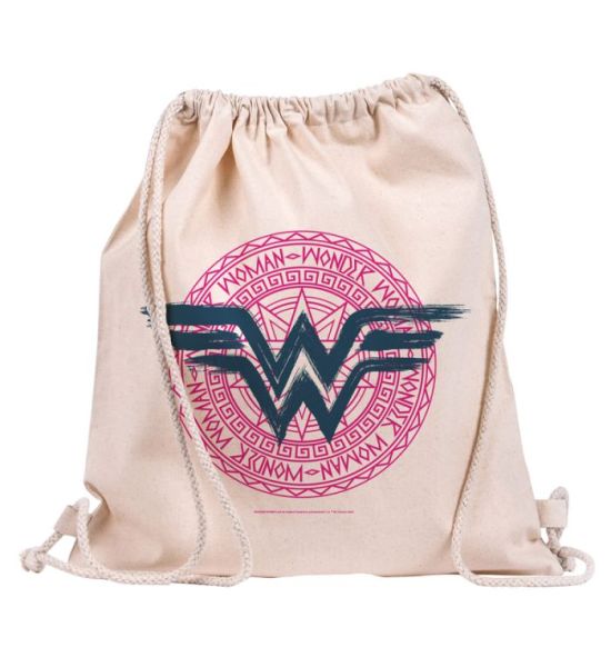 DC Comics: Wonder Woman Logo Draw String Canvas Eco Bag Preorder