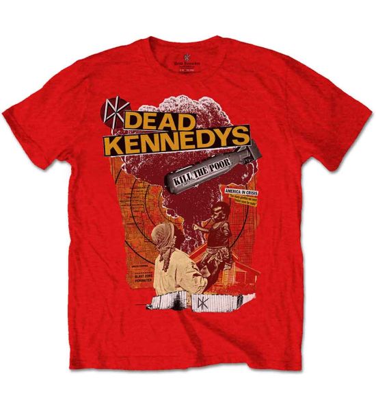 Dead Kennedys: Kill The Poor - Red T-Shirt