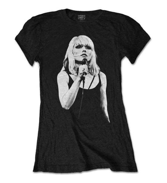 Debbie Harry: Open Mic. - Ladies Black T-Shirt