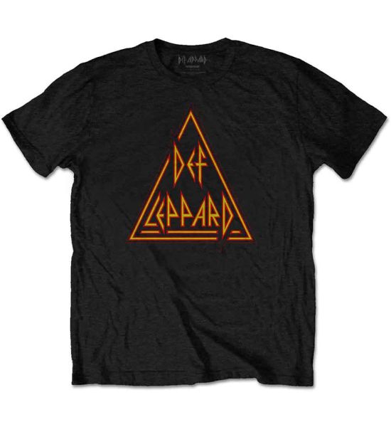 Def Leppard: Classic Triangle - Black T-Shirt