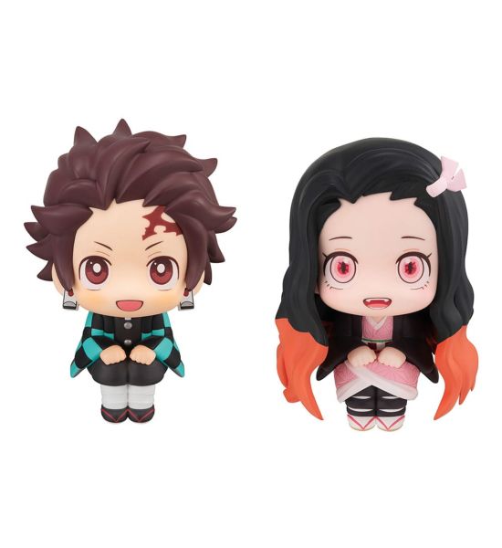 Demon Slayer: Kimetsu no Yaiba: Tanjiro Kamado Look Up PVC Statue Sharp face Ver. & Nezuko Kamado Conquered the Sun Ver. (11cm) (with gift)