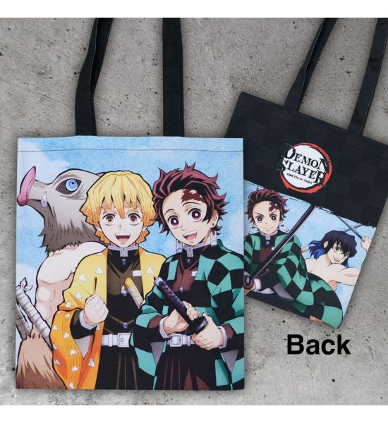 Demon Slayer: Kimetsu no Yaiba Tote Bag Inosuke, Zenitsu, Tanjiro Preorder