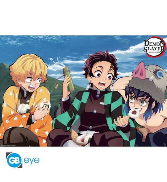 Demon Slayer: Tanjiro, Zenitsu, Inosuke Poster (91.5x61cm)