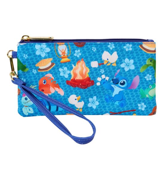 Disney by Loungefly: Lilo & Stitch Camping Cuties AOP Wallet Wristlet