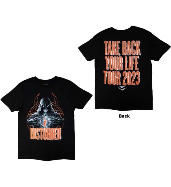 Disturbed: European Tour '23 Take Back (Back Print & Ex-Tour) - Black T-Shirt