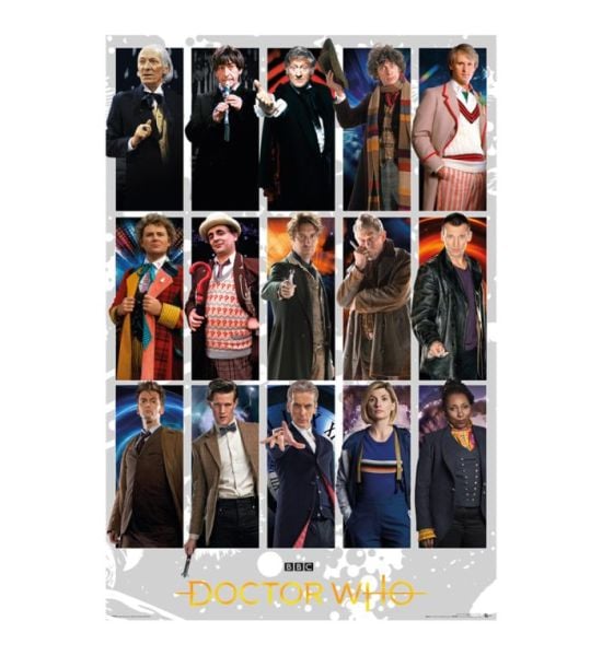 Doctor Who: Doctors Grid Maxi Poster (91.5x61cm)