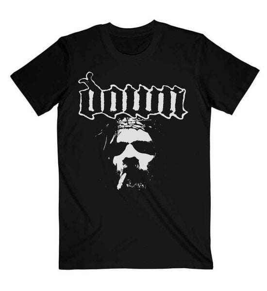 Down: Face - Black T-Shirt