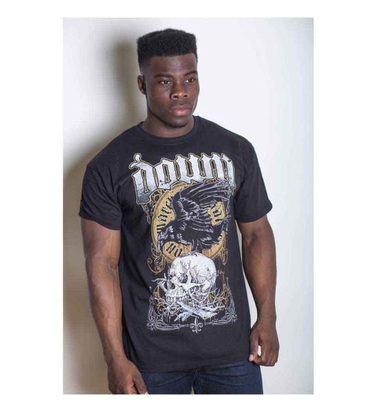 Down: Swamp Skull - Black T-Shirt