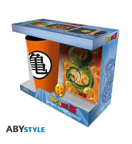 Dragon Ball: 400ml Glass & A6 Notebook & Metal Pin Badge Gift Set