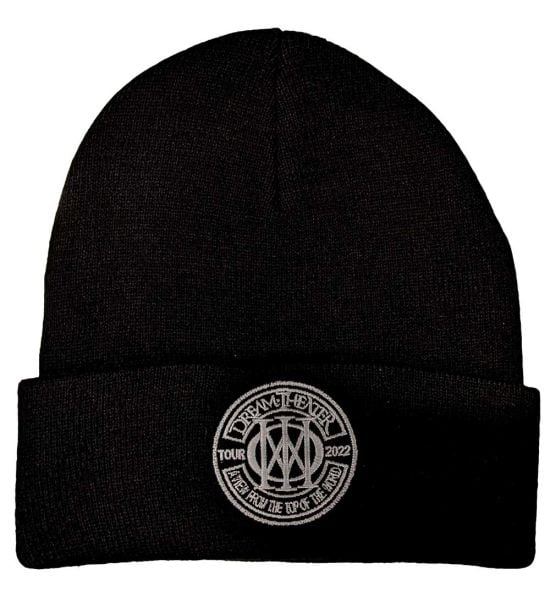 Dream Theater: Top Of The World Tour 2022 Logo - Black Beanie Hat