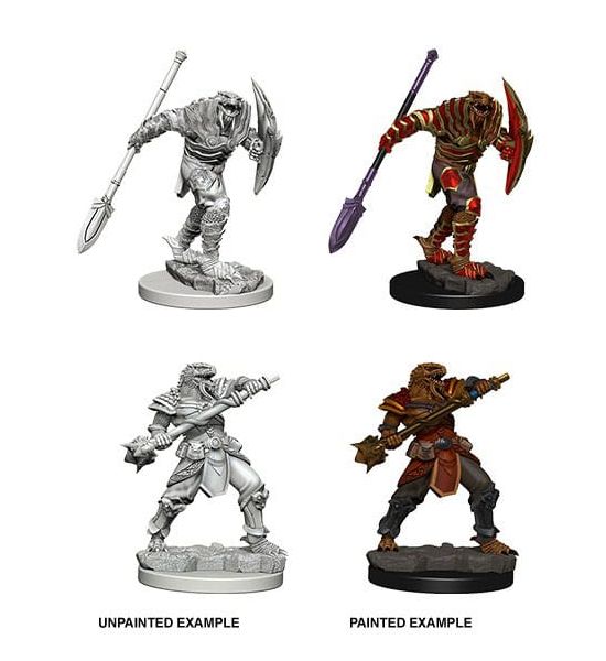 Dungeons and Dragons: Dragonborn Male Fighter w Spear Nolzur's Marvelous Miniatures