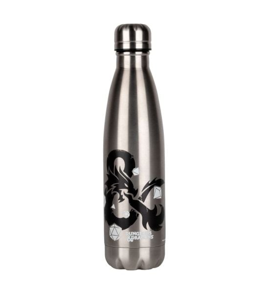 Dungeons & Dragons: Logo Thermo Water Bottle Silver Preorder