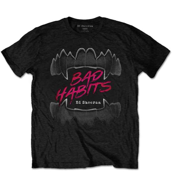 Ed Sheeran: Bad Habits - Black T-Shirt