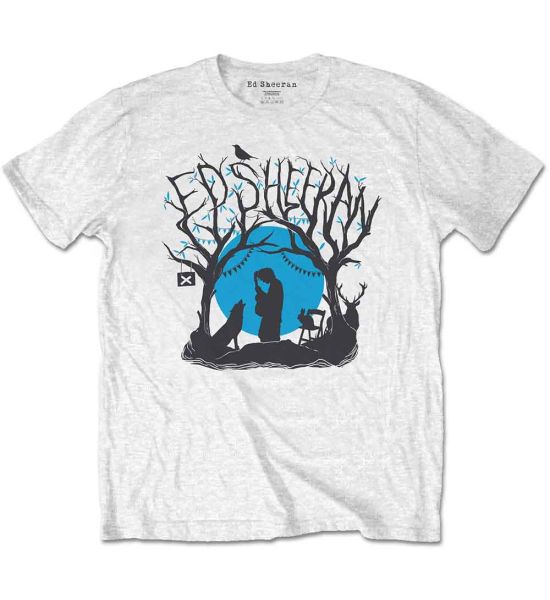 Ed Sheeran: Woodland Gig - White T-Shirt