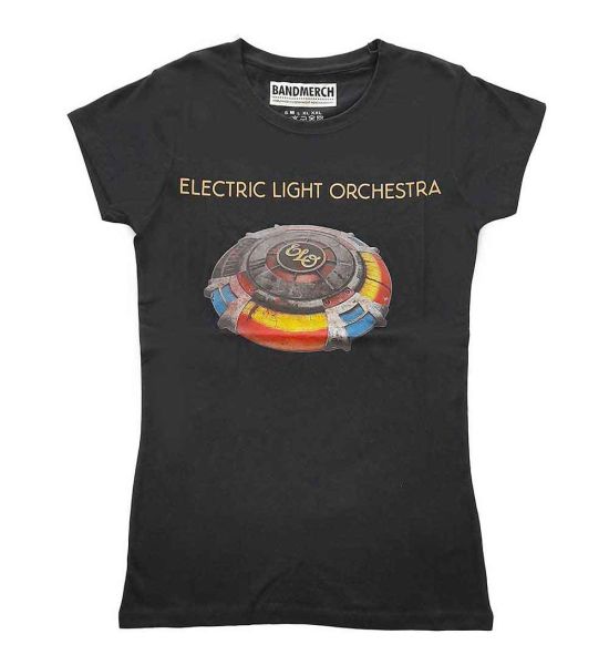 ELO: Mr Blue Sky - Ladies Black T-Shirt