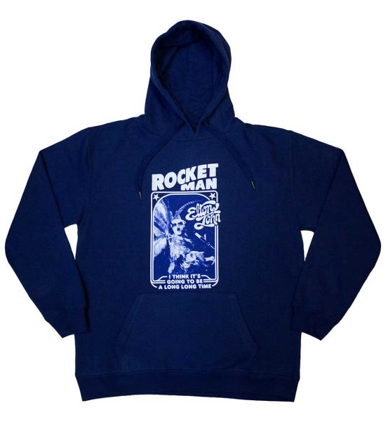 Elton John: Rocketman - Feather Suit Mono - Blue Pullover Hoodie