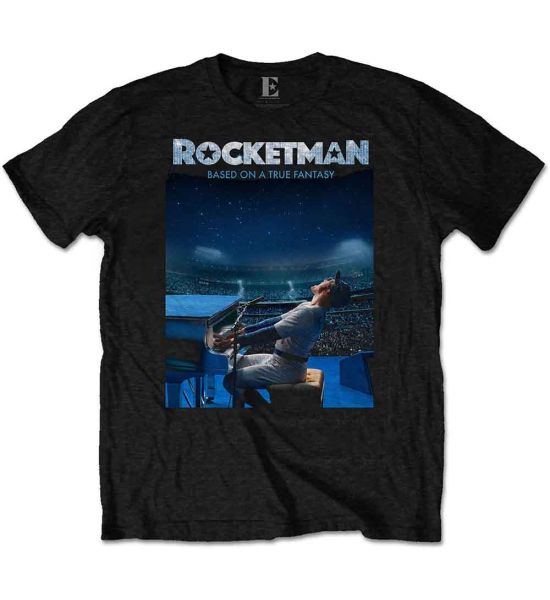 Elton John: Rocketman Starry Night - Black T-Shirt