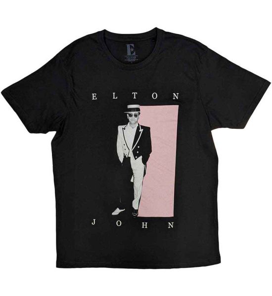 Elton John: Tux Photo - Black T-Shirt