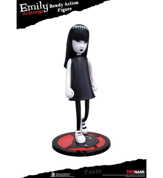 Emily the Strange: Bendy Emily & Mystery Kitty Action Figure (25cm)