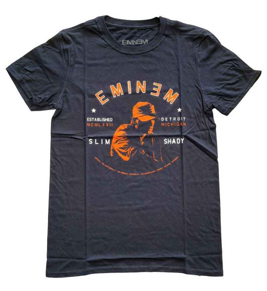 Eminem: Detroit Portrait - Navy Blue T-Shirt