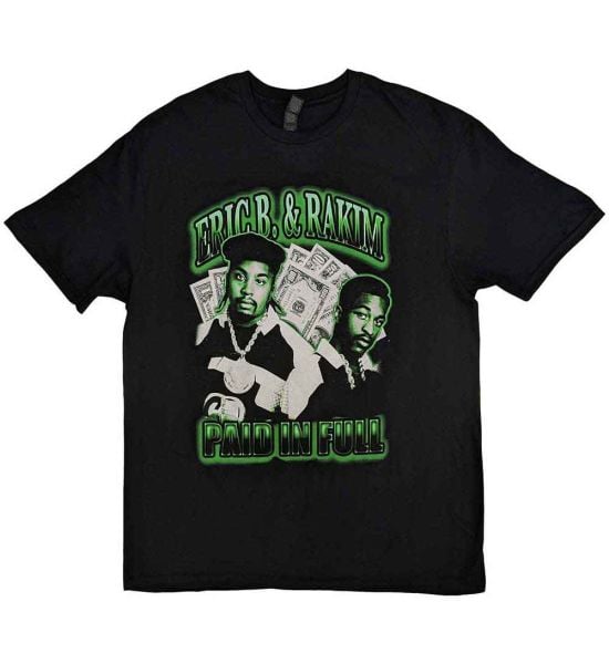 Eric B. & Rakim: Paid In Full - Black T-Shirt