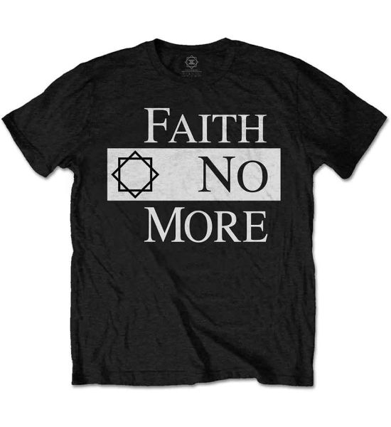 Faith No More: Classic Logo V.2. - Black T-Shirt