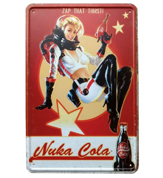 Fallout: Nuka Cola Girl Metal Sign