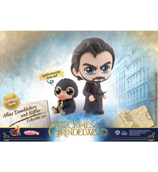 Fantastic Beasts: The Crimes of Grindelwald: Albus Dumbledore & Niffler Cosbaby Mini Figures (10cm)