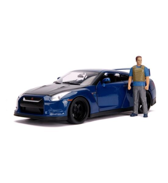 Fast and Furious: Brian Figur Hollywood Rides 1/18 Diecast Model 2009 Nissan Skyline GT-R R35