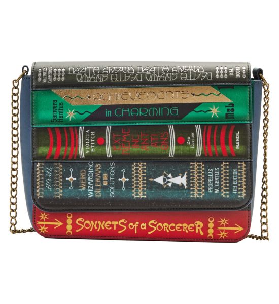 Fantastic Beasts The Secrets Of Dumbledore: Magical Books Chain Strap Loungefly Crossbody Bag