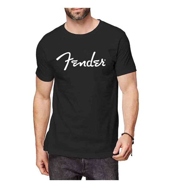 Fender: Classic Logo - Black T-Shirt