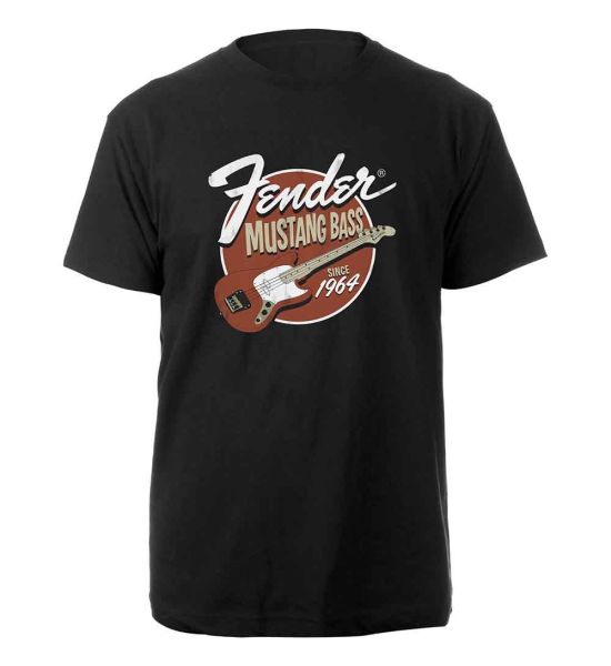 Fender: Mustang Bass - Black T-Shirt