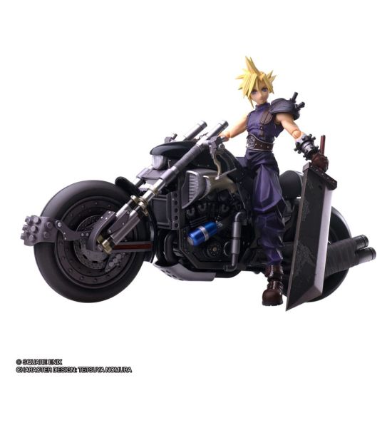 Final Fantasy VII: Cloud Strife & Hardy-Daytona Bring Arts Action Figure and Vehicle (15cm) Preorder