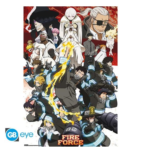 Fire Force: Key art season 2 Poster (91.5x61cm)