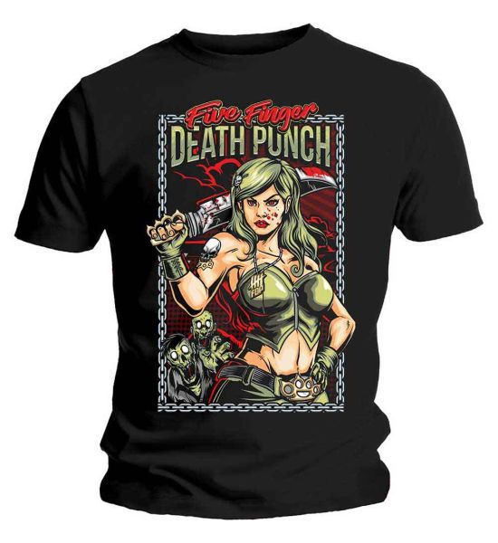 Five Finger Death Punch: Assassin - Black T-Shirt