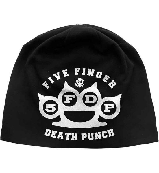 Five Finger Death Punch: Logo (Discharge Print) - Black Beanie Hat Preorder