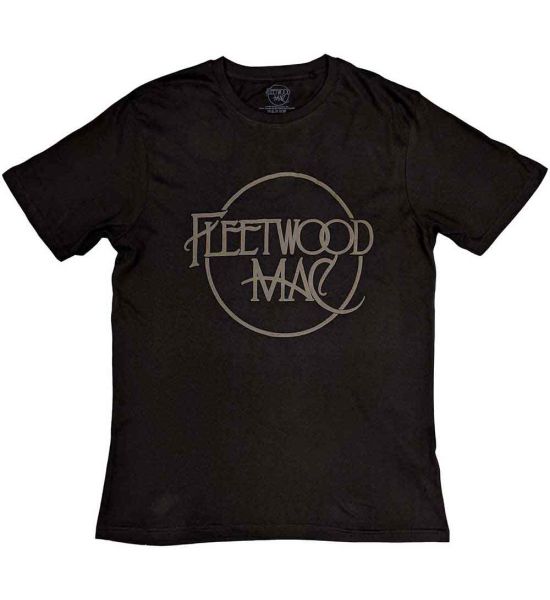 Fleetwood Mac: Classic Logo (Hi-Build) - Black T-Shirt