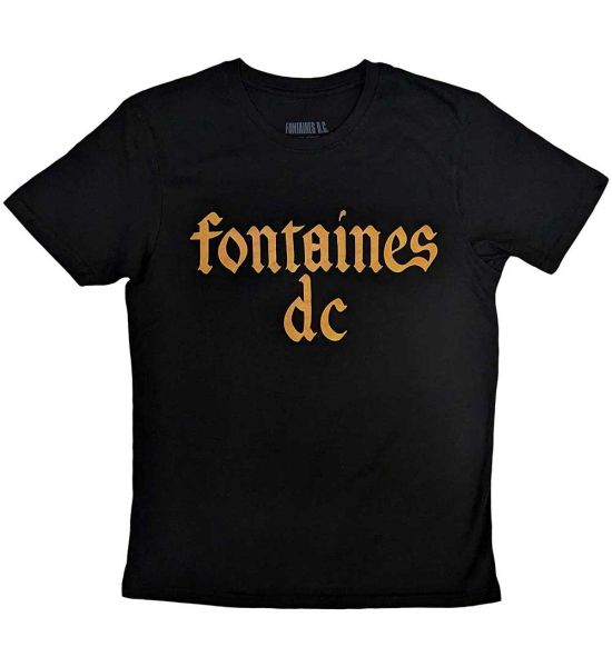 Fontaines D.C.: Gothic Logo - Black T-Shirt