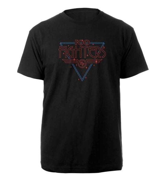 Foo Fighters: Black Disco Outline - Black T-Shirt