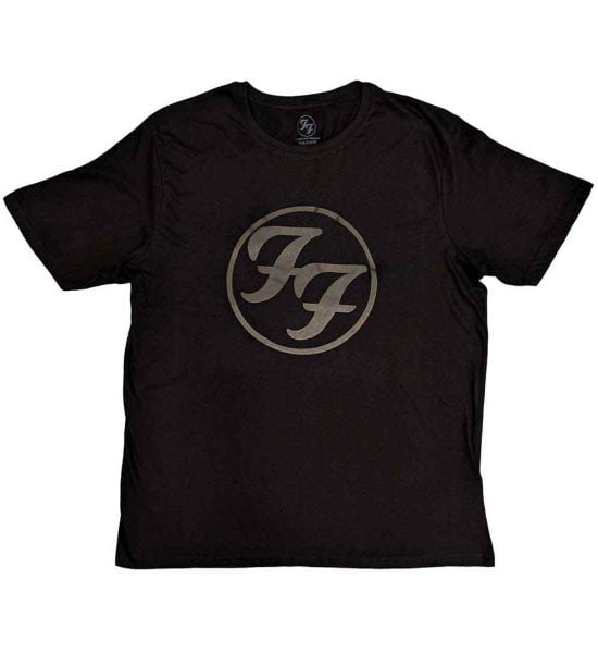 Foo Fighters: FF Logo (Hi-Build) - Black T-Shirt