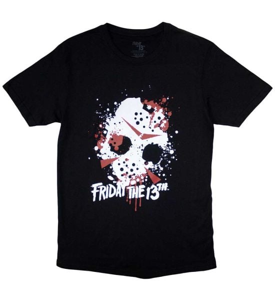 Friday the 13th: Jason Blood Splat - Black T-Shirt