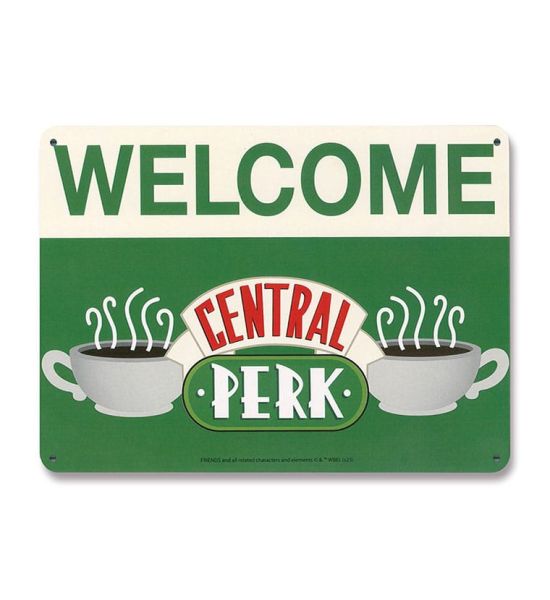 Friends: Central Perk Welcome Tin Sign (15x21cm) Preorder