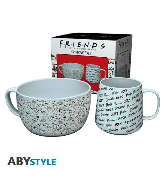 Friends: Doodle Mug & Bowl Breakfast Set