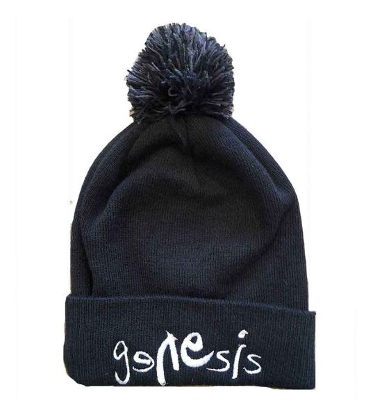 Genesis: Logo - Black Bobble Beanie Hat Preorder