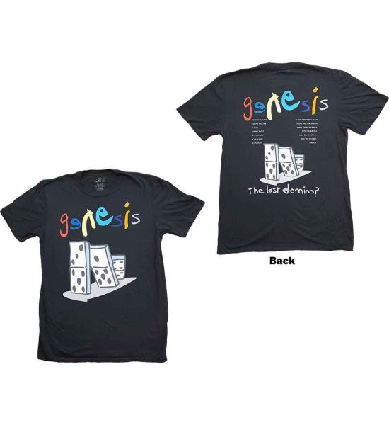 Genesis: The Last Domino? (Back Print) - Black T-Shirt