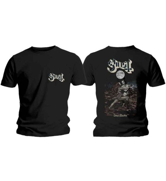 Ghost: Dance Macabre Cover & Logo (Back Print) - Black T-Shirt