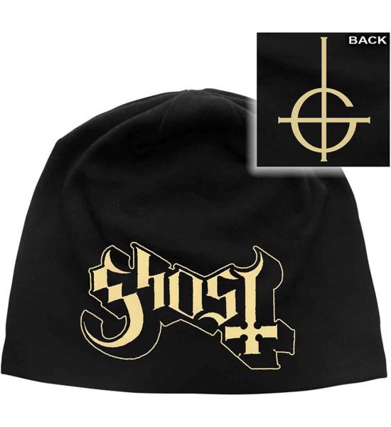 Ghost: Logo (Discharge Print) - Black Beanie Hat Preorder